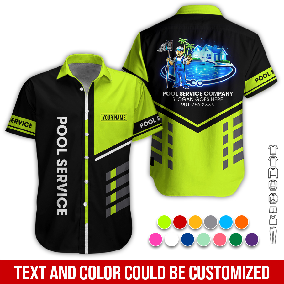 Custom Pool Cleaning Service 3D Hoodie - photo 3