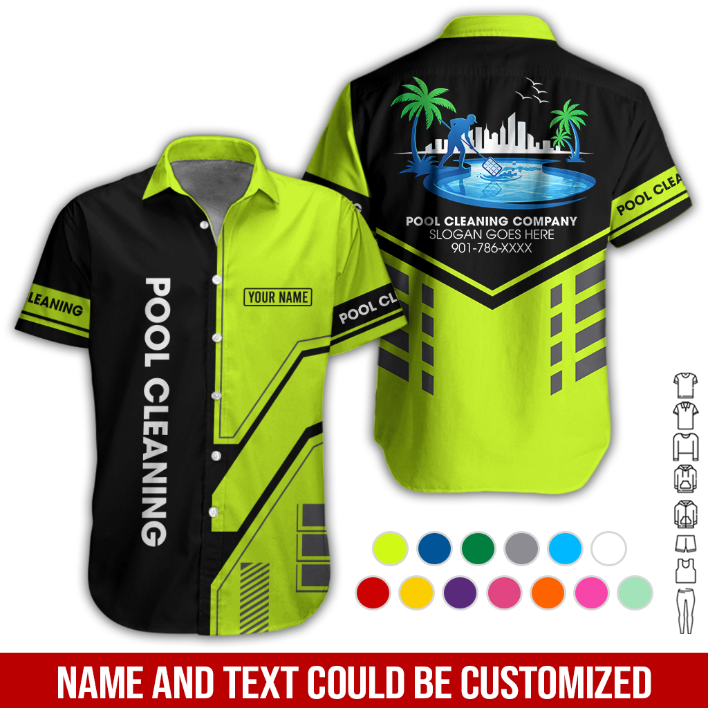 Custom Pool Cleaning Service 3D Hoodie - photo 3