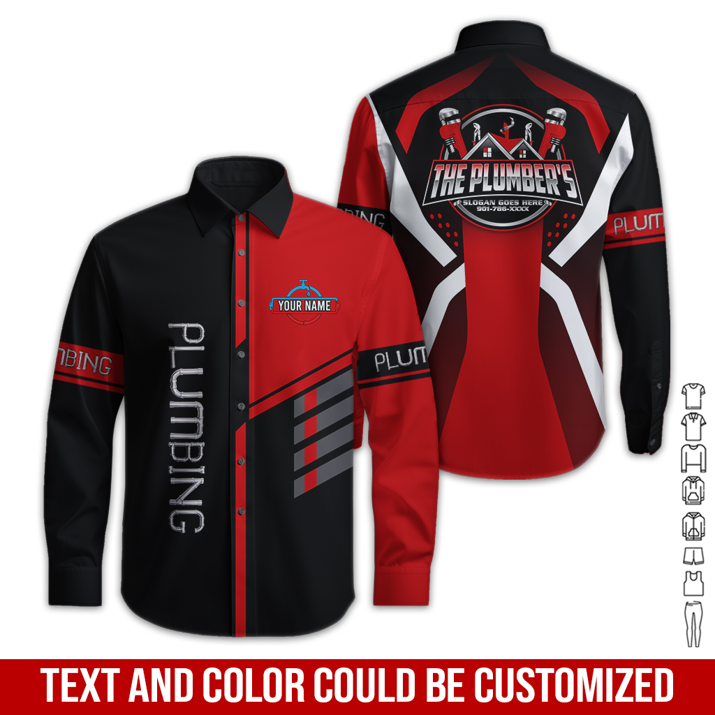 6241858-custom-plumbing-work-shirt-personalized-name-logo-hi-vis-colors-gl297-16.jpg Custom Plumbing Work Shirt – Custom Name, Logo - photo 16