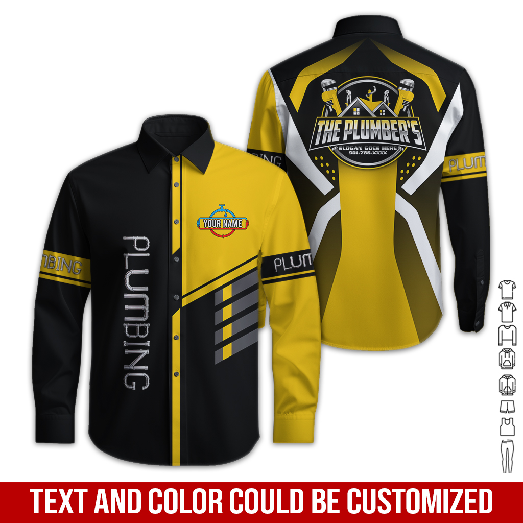 6241858-custom-plumbing-work-shirt-personalized-name-logo-hi-vis-colors-gl297-25.jpg Custom Plumbing Work Shirt – Custom Name, Logo - photo 25