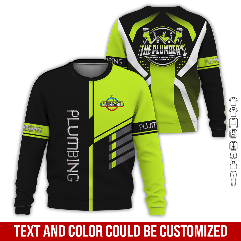 6241858-custom-plumbing-work-shirt-personalized-name-logo-hi-vis-colors-gl297-4.jpg Custom Plumbing Work Shirt – Custom Name, Logo - photo 4