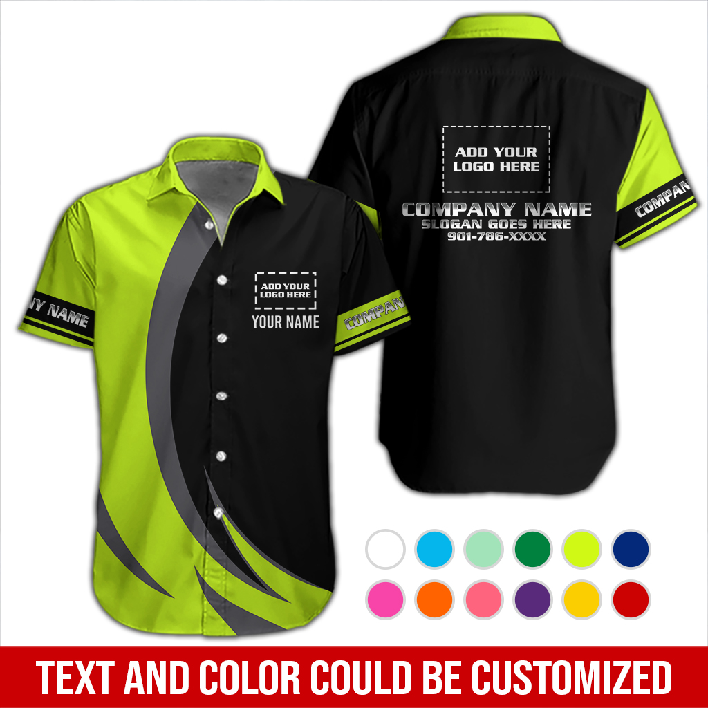 Custom Hi-Vis Work Shirt — Add Your Company Name, - photo 3