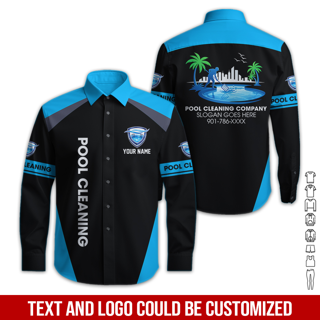 6246858-custom-pool-cleaning-womens-work-shirt-personalized-company-name-logo-slogan-phone-number-pc587-43.jpg Custom Pool Cleaning Women's Work Shirt — Custom - photo 43