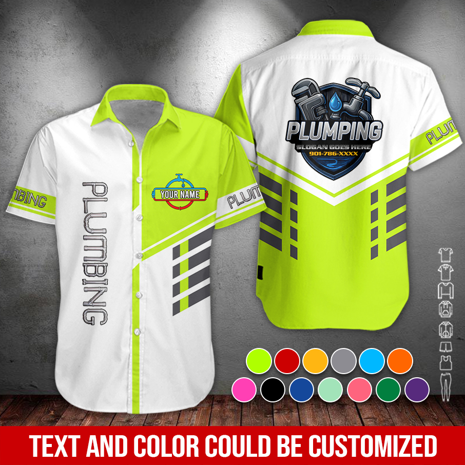 Custom Plumbing Work Shirt – Custom Name, Logo & - photo 3