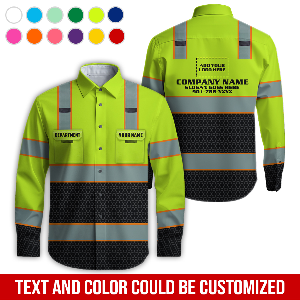 6252084-custom-company-brand-uniform-shirt-personalized-name-logo-colors-da166-7.jpg Custom Company Brand Uniform Shirt – Custom Name, - photo 7
