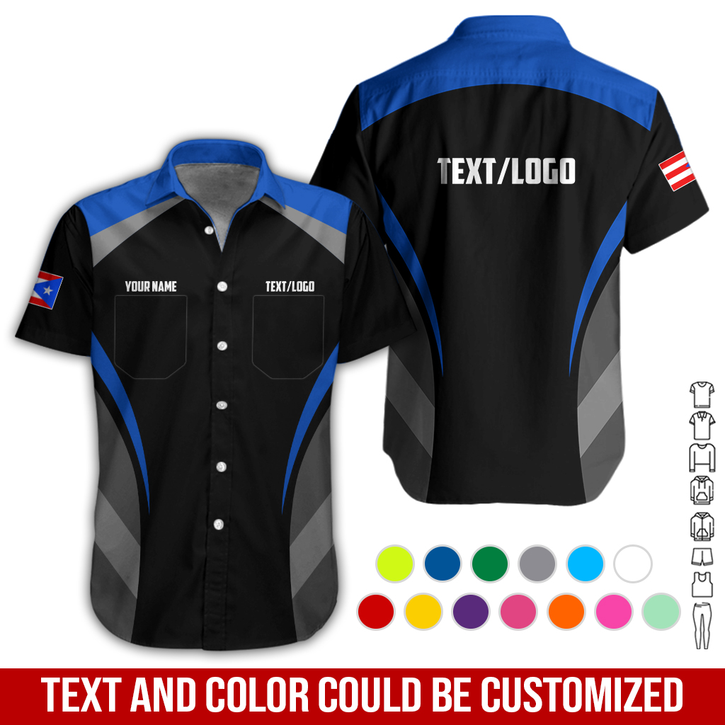 Puerto Rico Flag Mechanic Uniform – Custom Text - photo 75