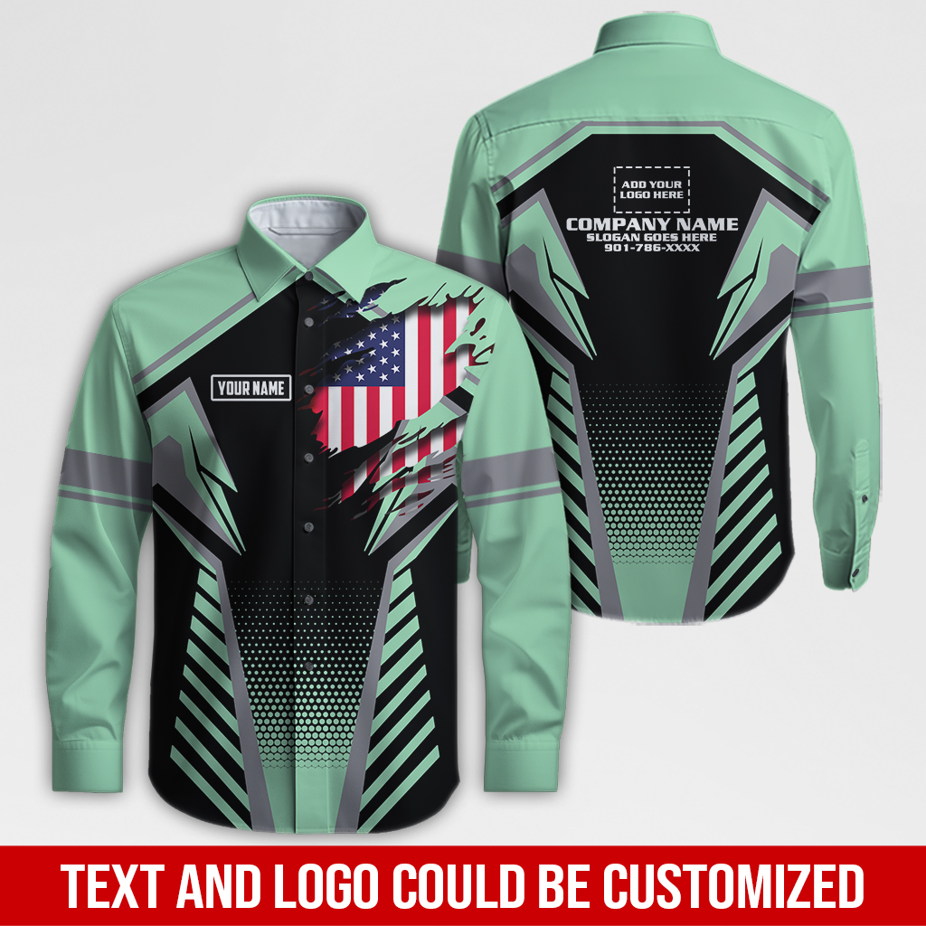 6263046-custom-company-brand-uniform-shirt-personalized-name-logo-colors-da180-124.jpg Custom Company Brand Uniform Shirt – Custom Name, - photo 124