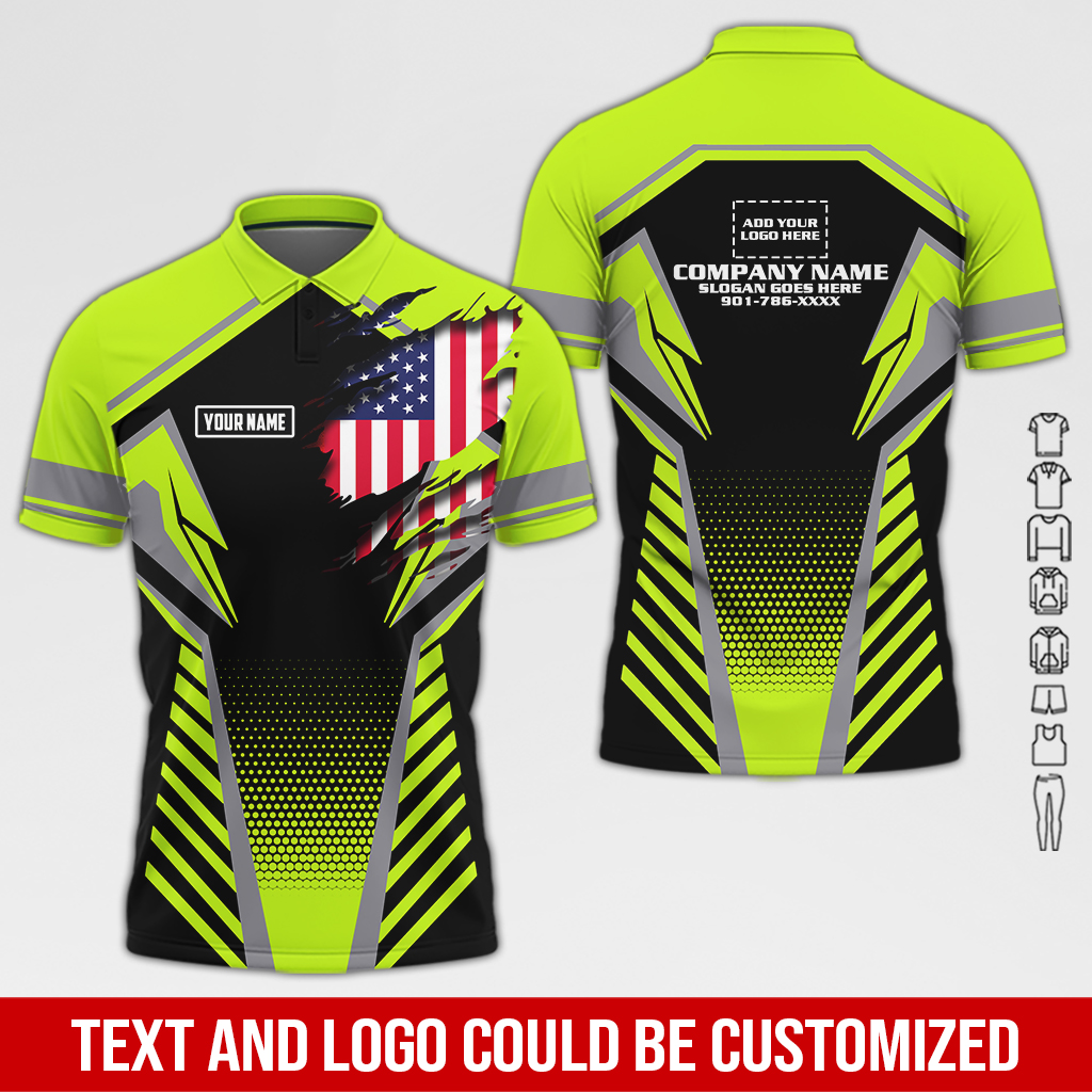 6263046-custom-company-brand-uniform-shirt-personalized-name-logo-colors-da180-2.jpg Custom Company Brand Uniform Shirt – Custom Name, - photo 2