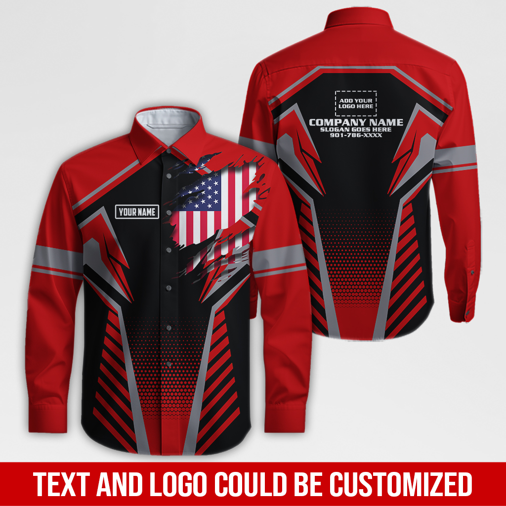 6263046-custom-company-brand-uniform-shirt-personalized-name-logo-colors-da180-20.jpg Custom Company Brand Uniform Shirt – Custom Name, - photo 20