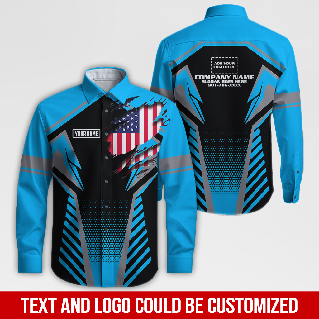 6263046-custom-company-brand-uniform-shirt-personalized-name-logo-colors-da180-59.jpg Custom Company Brand Uniform Shirt – Custom Name, - photo 59