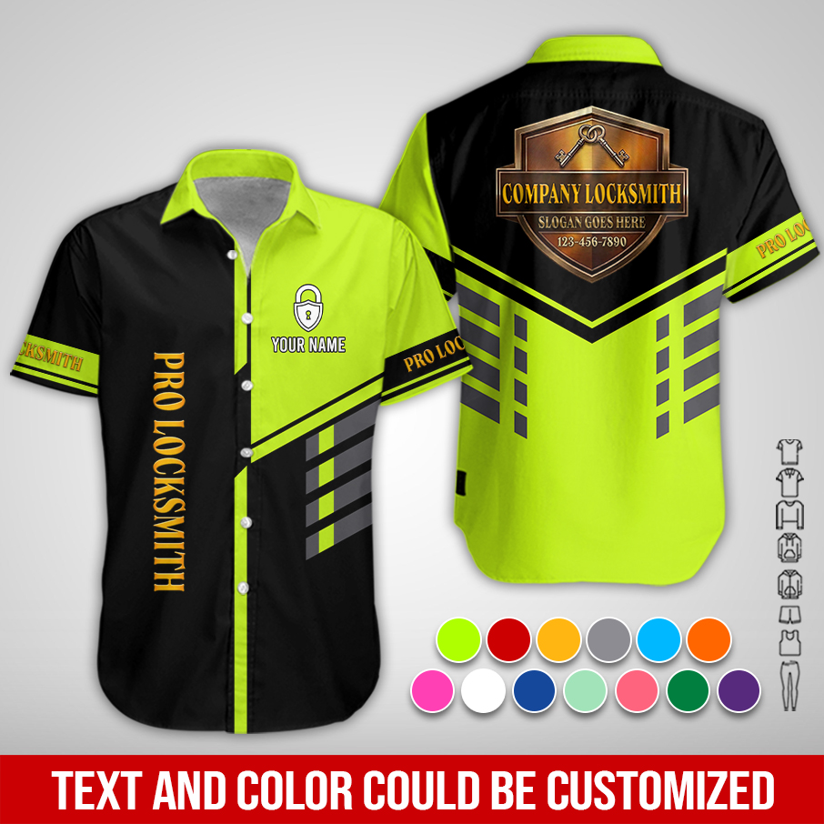 Custom LockSmith Work Shirt Custom Lock & Key - photo 3