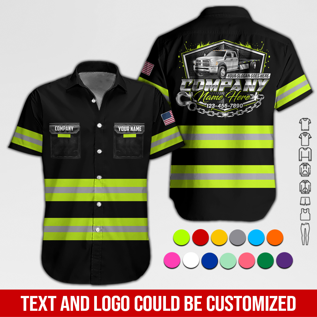 Pocket-Custom Love Tow Truck 3D Hoodie - photo 3