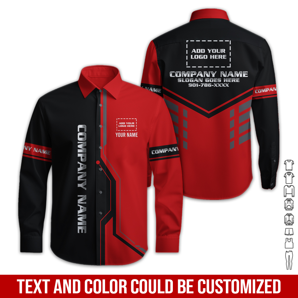 6285673-custom-company-brand-uniform-shirt-personalized-name-logo-colors-pc629-16.jpg Custom Company Brand Uniform Shirt – Custom Name, - photo 16