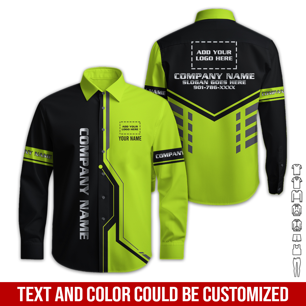 6285673-custom-company-brand-uniform-shirt-personalized-name-logo-colors-pc629-7.jpg Custom Company Brand Uniform Shirt – Custom Name, - photo 7