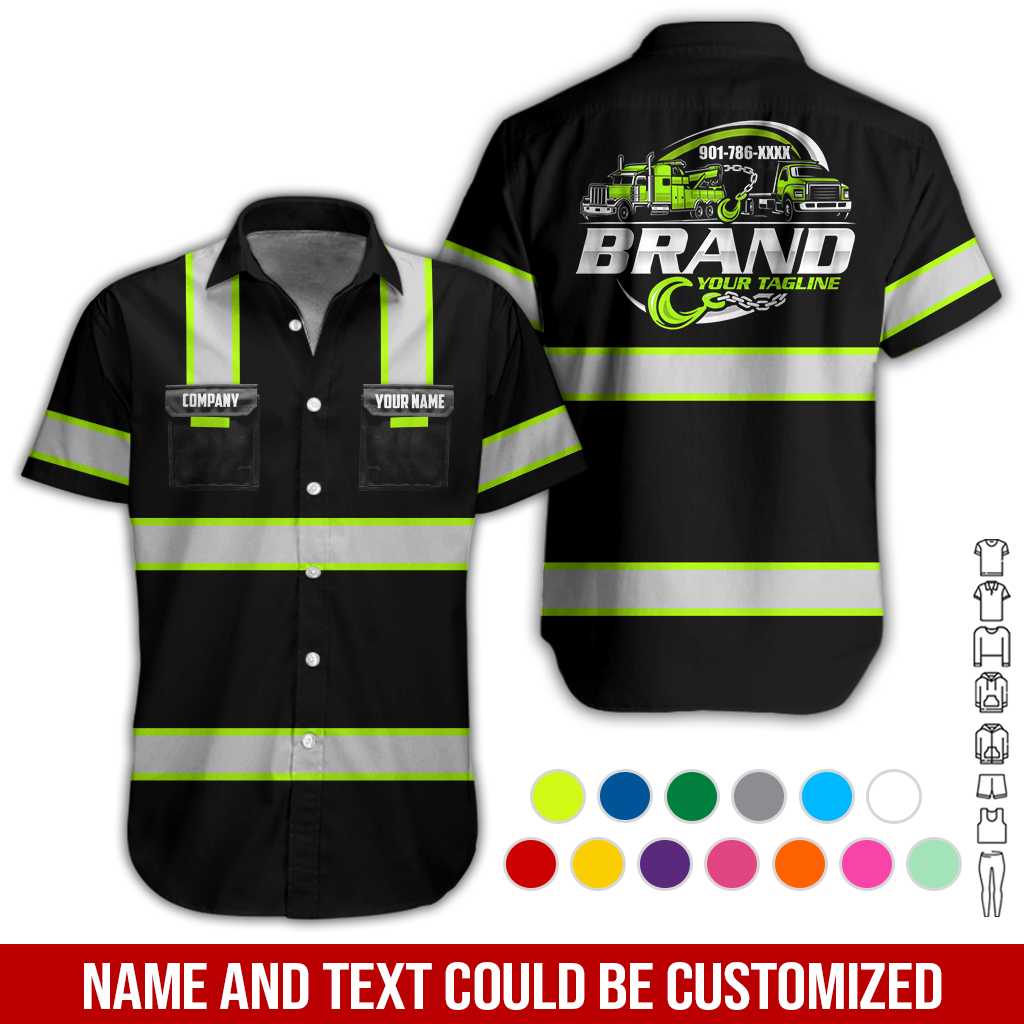 Pocket-Custom Love Tow Truck 3D Hoodie - photo 3