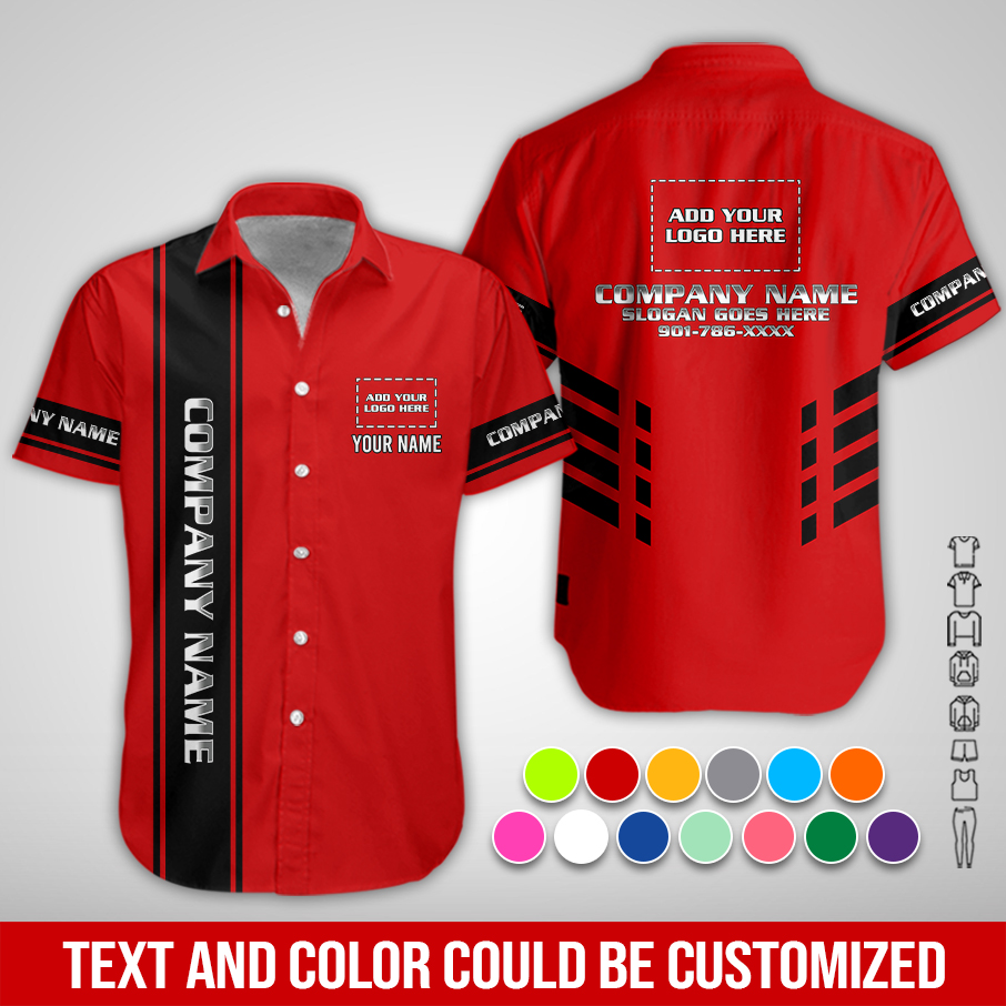 Custom Company Brand Uniform Shirt – Custom Name, - photo 12
