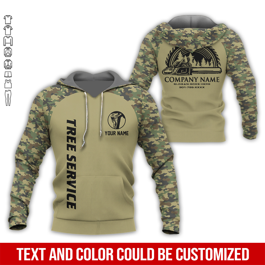 Custom Arborist Tree Services 3D Hoodie - photo 5