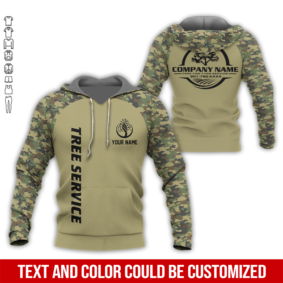 Custom Arborist Tree Services 3D Hoodie - photo 5