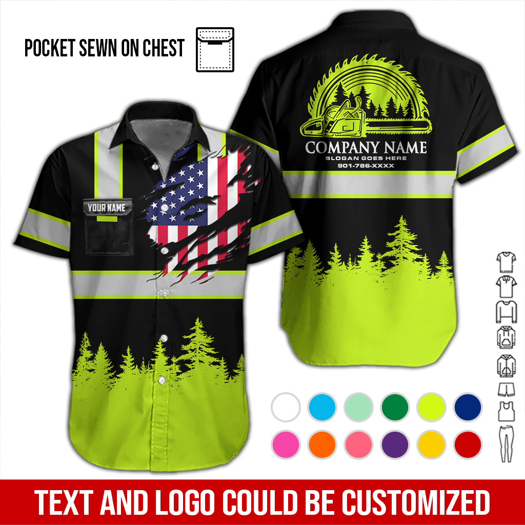 Pocket-Personalized Name Arborist Tree Services 3D All Over Printed Clothes DA231 - photo 3