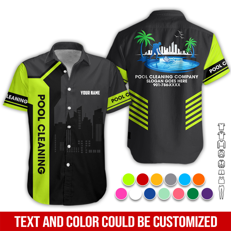 Personalized Name Pool Cleaning Service 3D All Over Printed Clothes PC656 - photo 3