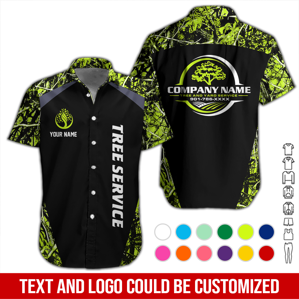 Personalized Name Tree Service 3D All Over Printed Clothes DA234 - photo 3