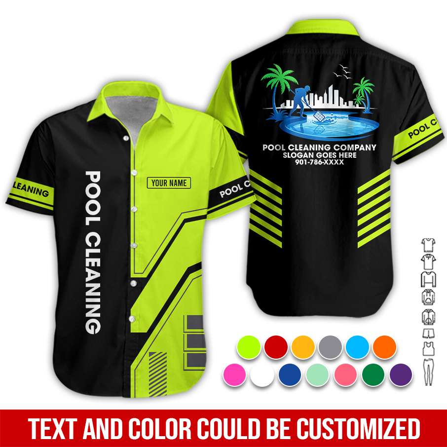 Personalized Name Pool Cleaning Service 3D All Over Printed Clothes PC657 - photo 3