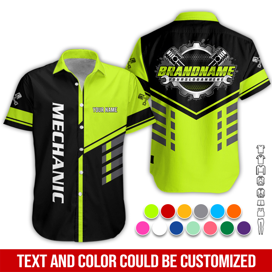 Personalized Name Mechanic 3D All Over Printed Clothes PC658 - photo 3
