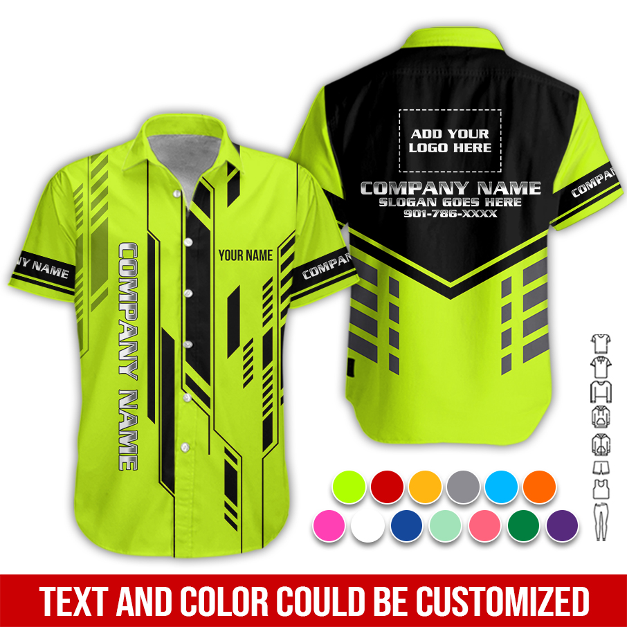 Personalized Name And Color Electrical Uniform All Over Printed Clothes ZM677 - photo 3