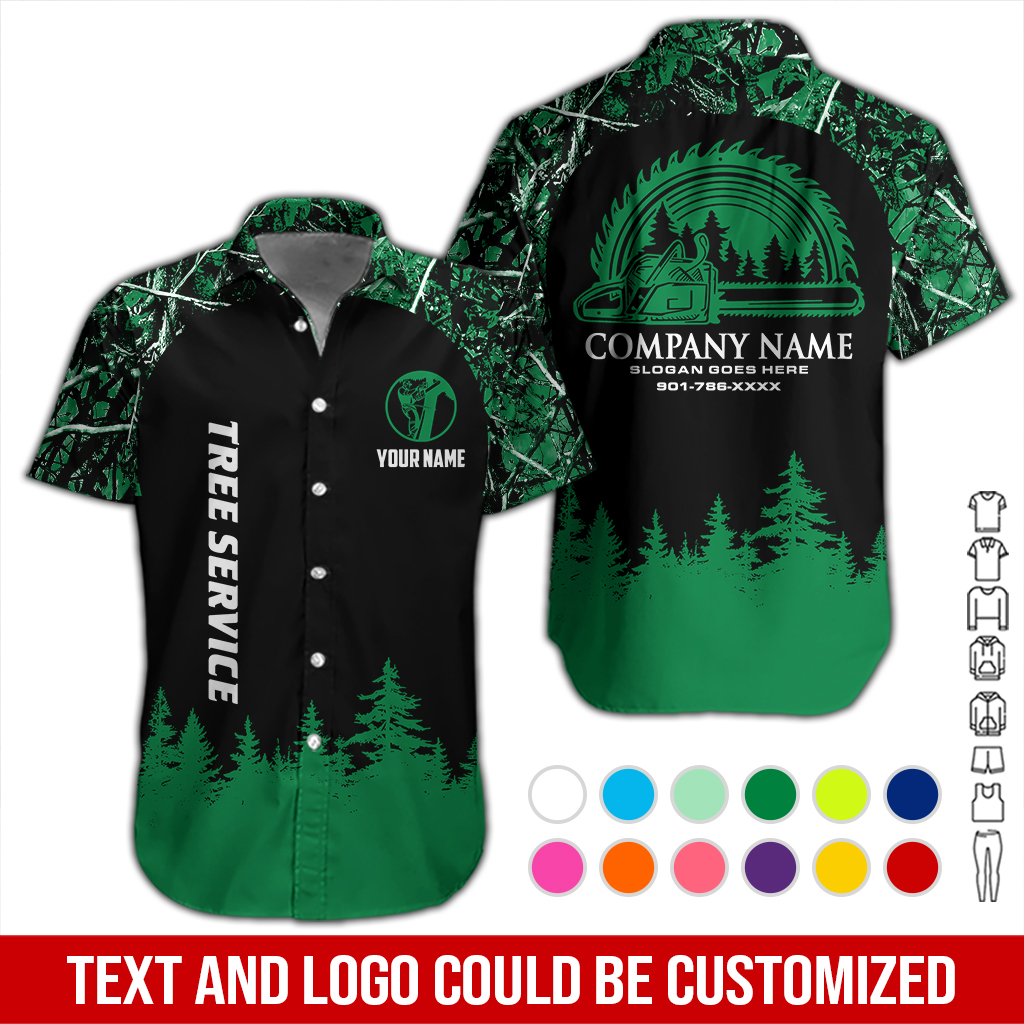 Personalized Name Arborist Tree Services 3D All Over Printed Clothes DA246