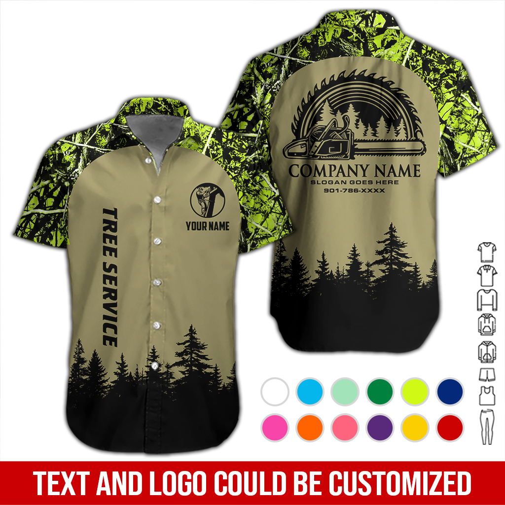 Personalized Name Arborist Tree Services 3D All Over Printed Clothes DA247