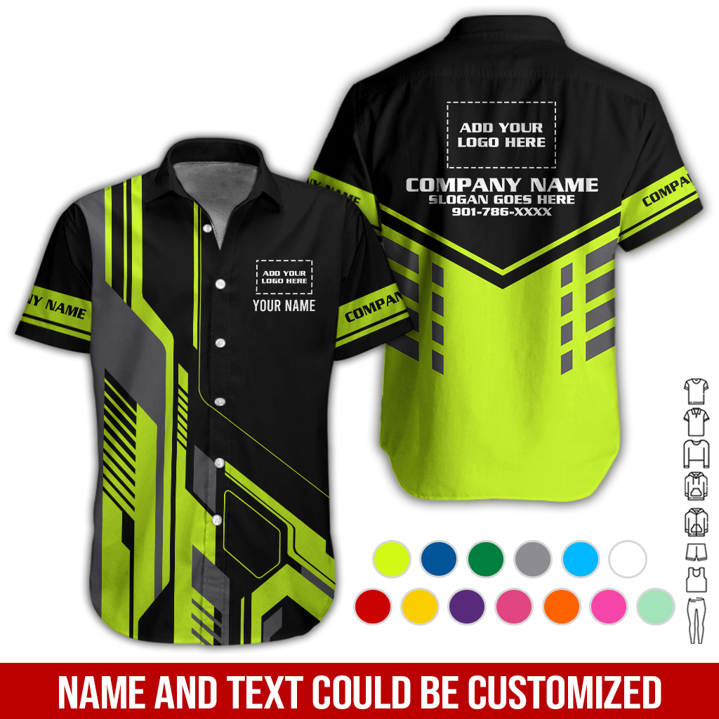 Custom Company Brand Uniform Shirt – Personalized Name, Logo & Colors GL399