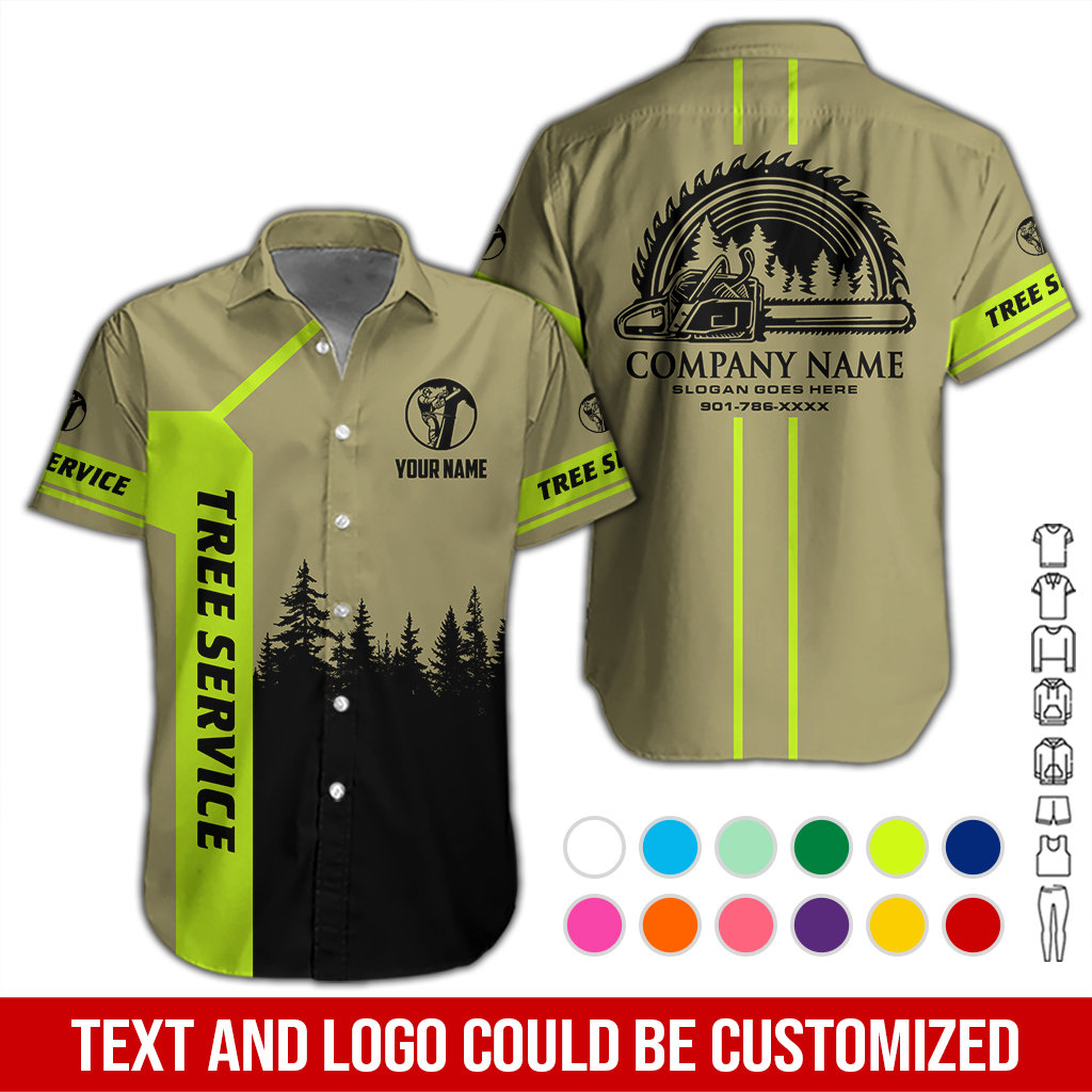 Personalized Name Arborist Tree Services 3D All Over Printed Clothes DA250