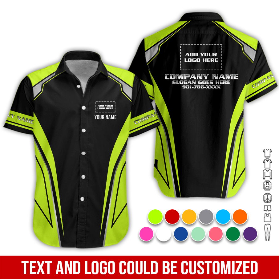 Pocket - Custom Company Brand Uniform Shirt – Personalized Name, Logo & Colors PC671