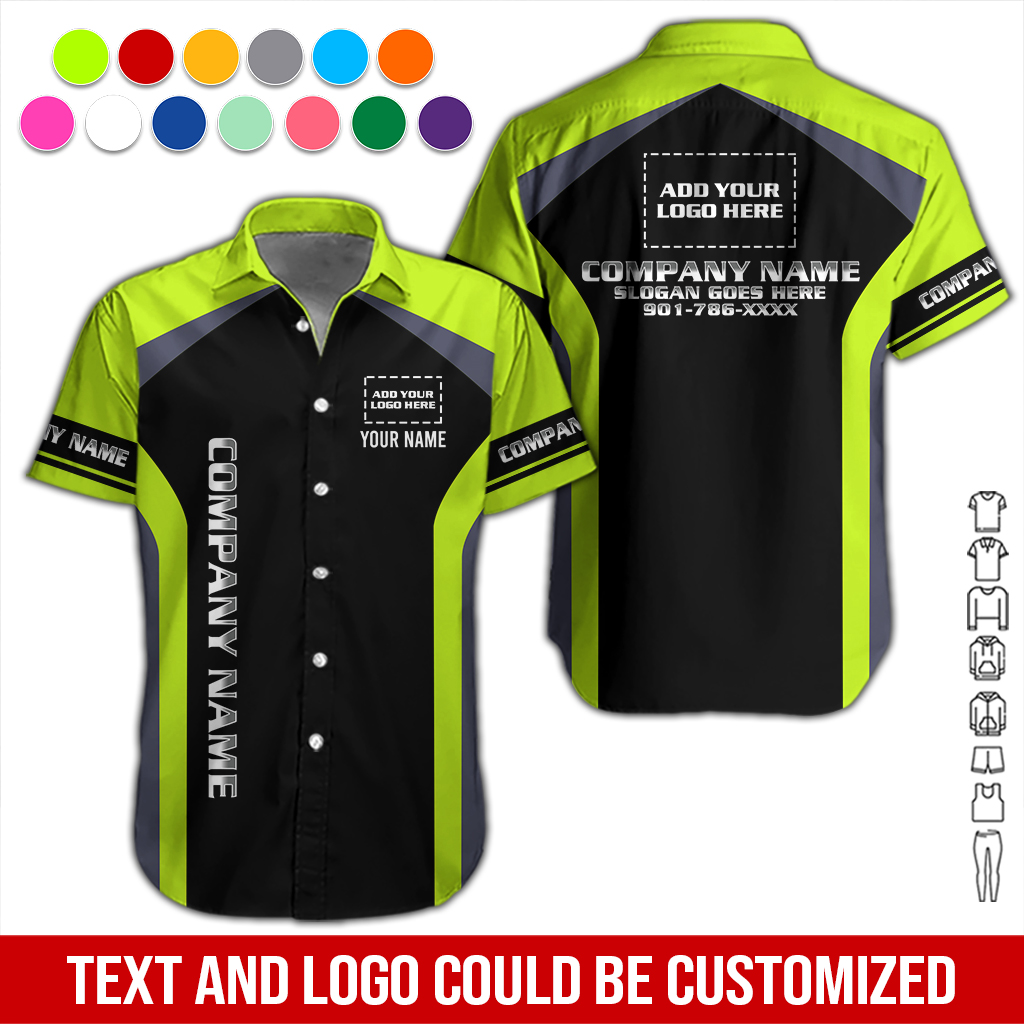 Custom Company Brand Uniform Shirt – Personalized Name, Logo & Colors DA255