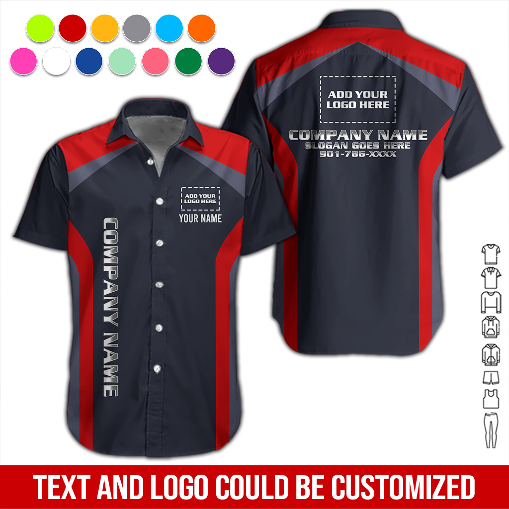Custom Company Brand Uniform Shirt – Personalized Name, Logo & Colors DA256