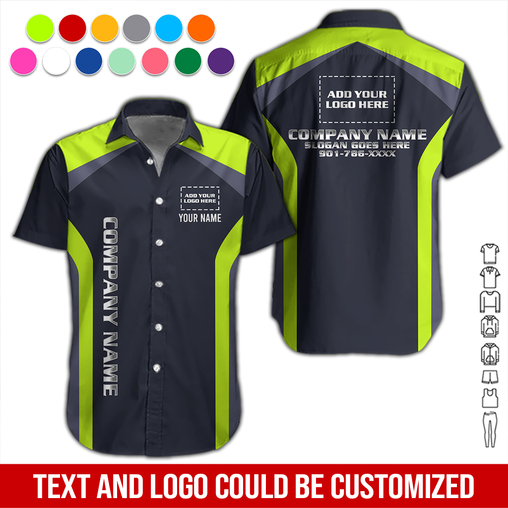 Custom Company Brand Uniform Shirt – Personalized Name, Logo & Colors DA256
