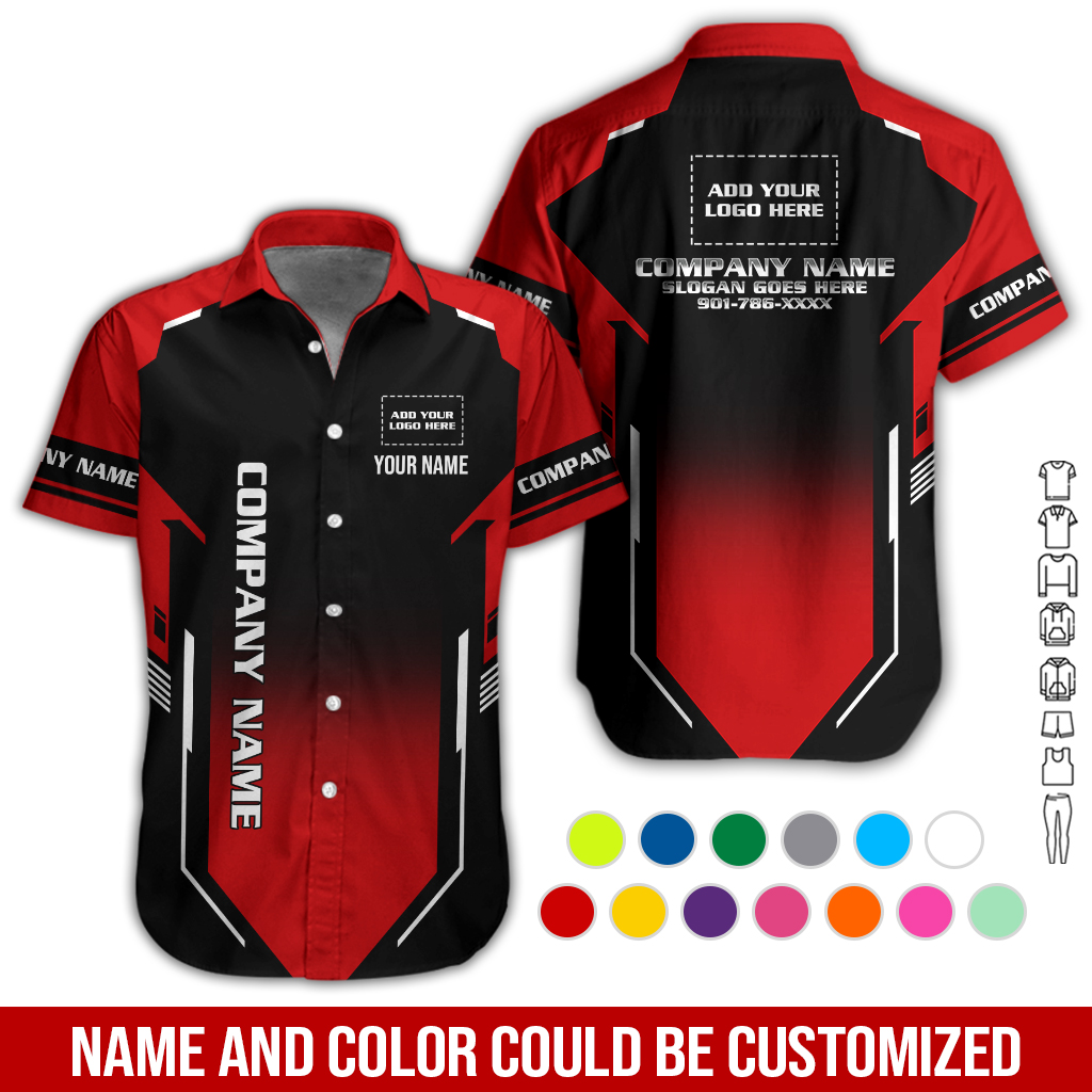 Custom Company Brand Uniform Shirt – Personalized Name, Logo & Colors GL406