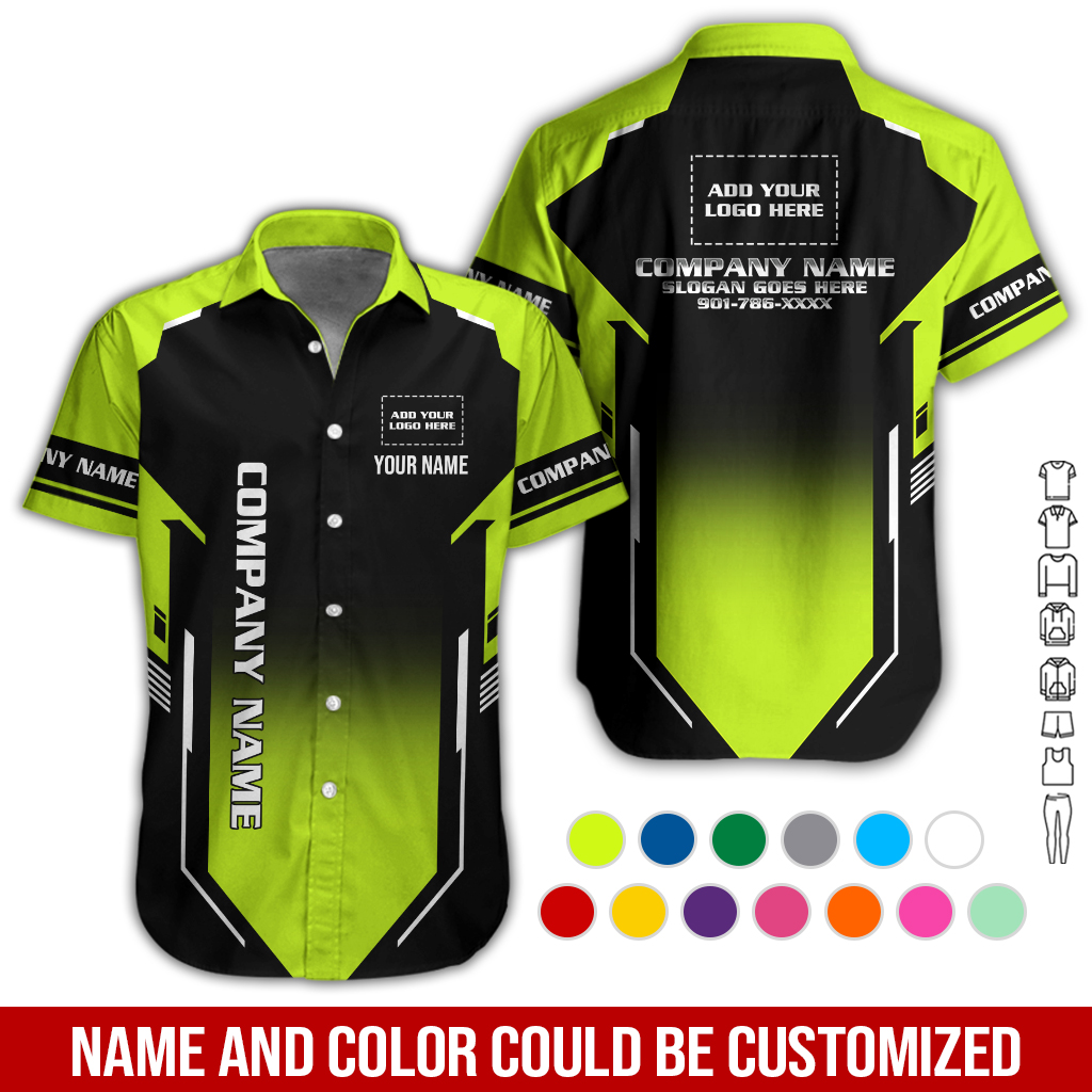 Custom Company Brand Uniform Shirt – Personalized Name, Logo & Colors GL406