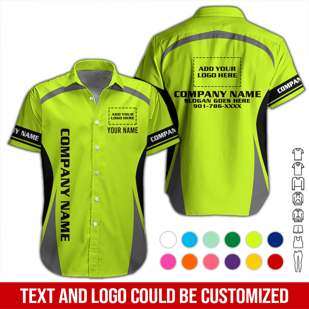 Personalized Company Work Shirt – Custom Name, Logo & Team Colors DA257