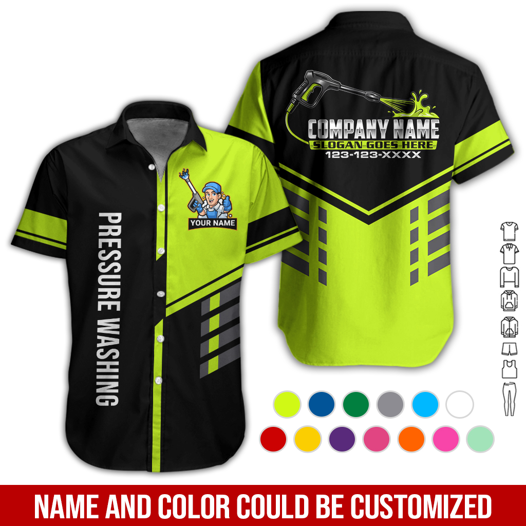 Personalized Name Pressure Washing 3D All Over Printed Clothes GL409