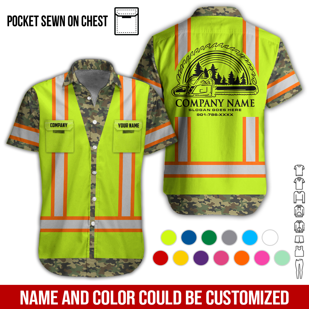 Pocket-Personalized Name Arborist Tree Services 3D All Over Printed Clothes GL411
