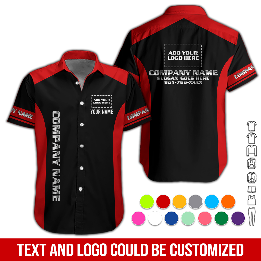Custom Company Brand Uniform Shirt – Personalized Name, Logo & Colors DA261