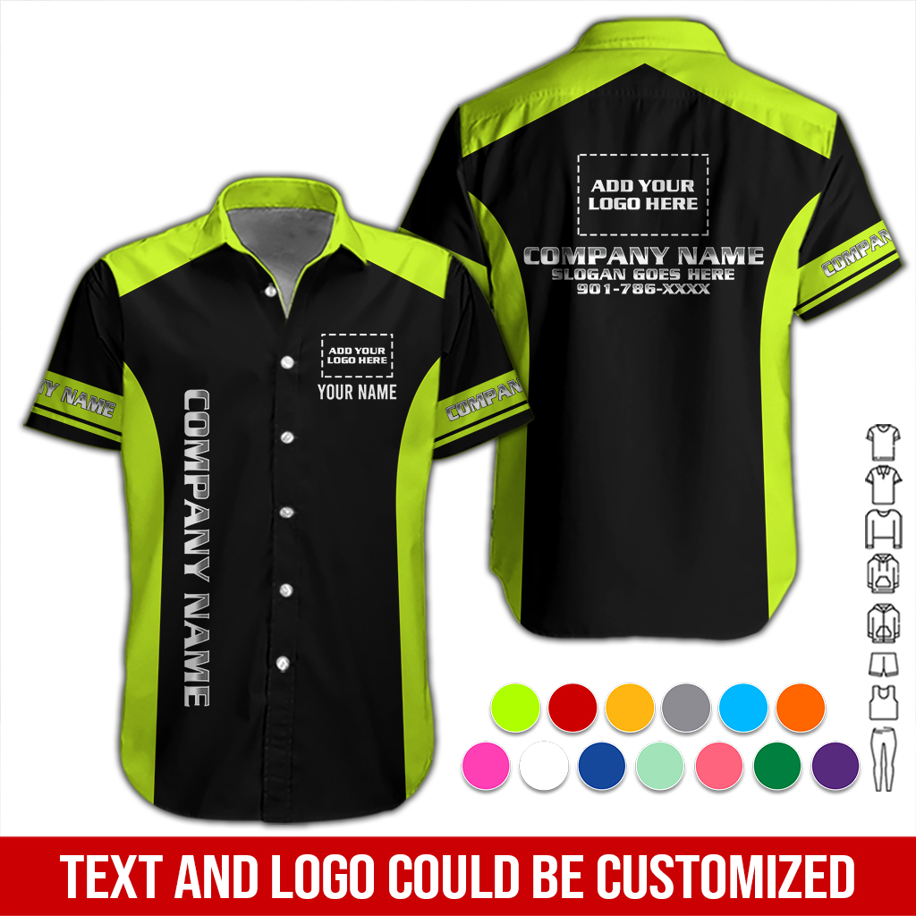 Custom Company Brand Uniform Shirt – Personalized Name, Logo & Colors DA261