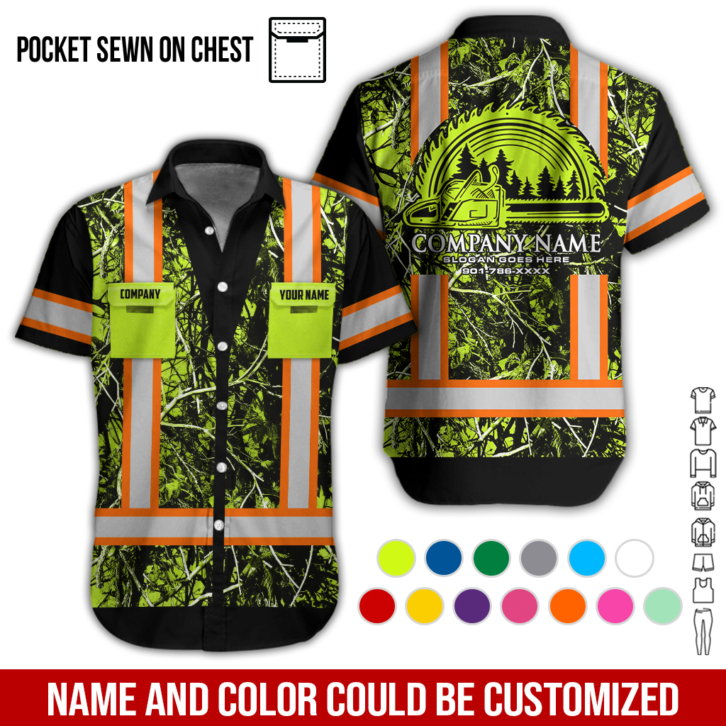 Pocket-Personalized Name Arborist Tree Services 3D All Over Printed Clothes GL412