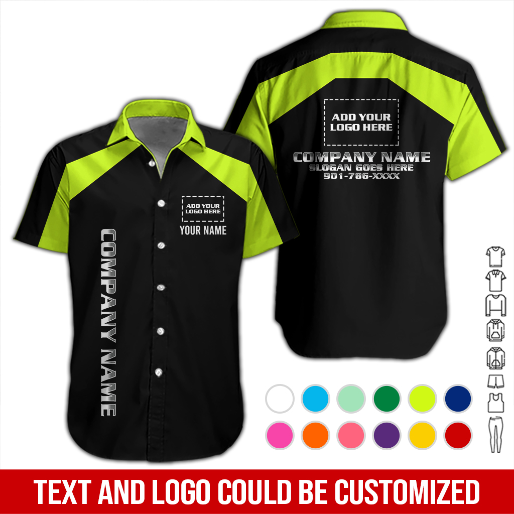 Personalized Company Work Shirt – Custom Name, Logo & Team Colors DA262