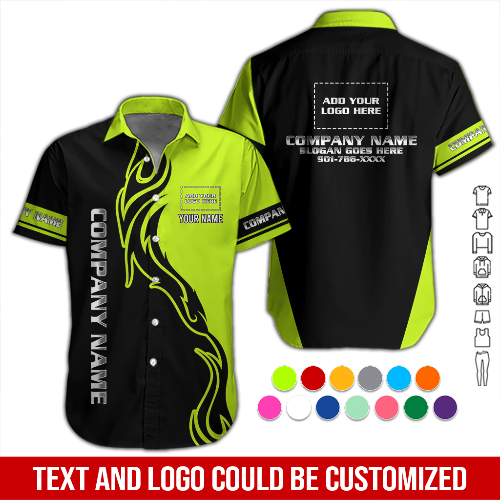 Personalized Name Workwear Style All Over Printed Clothes DA264