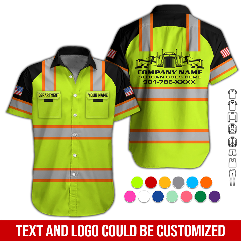 Pocket – Personalized Name Trucking Workwear Style All Over Printed Clothes DA265
