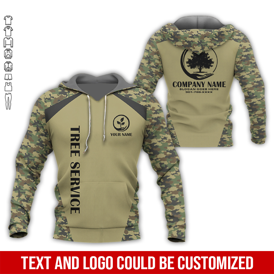 Personalized Name Arborist Tree Services 3D All Over Printed Clothes PC689