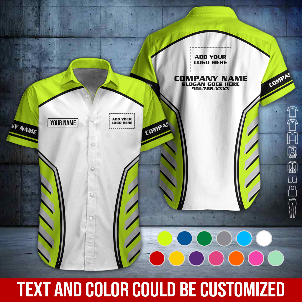Custom Company Brand Uniform Shirt – Personalized Name, Logo & Colors GL417