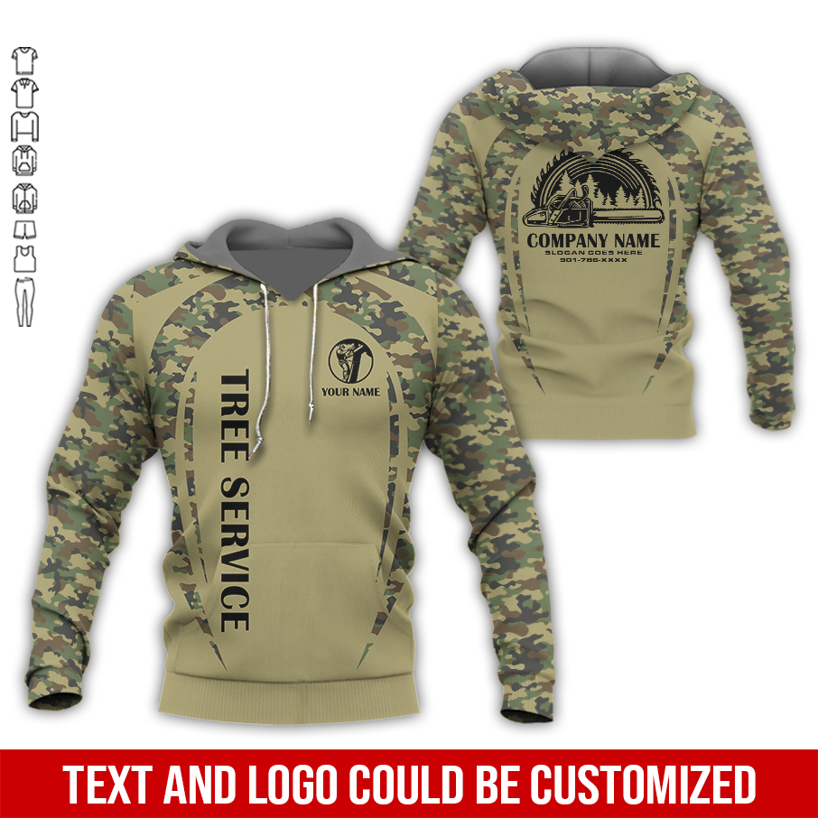 Personalized Name Arborist Tree Services 3D All Over Printed Clothes PC691